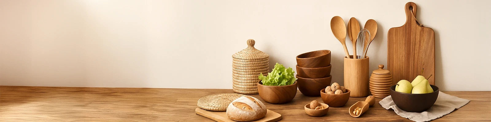 Ménage et cuisine – entdecke Küchenzubehör, Holzobjekte & Aufbewahrungslösungen aus natürlichen Materialien für ein Zuhause mit Seele