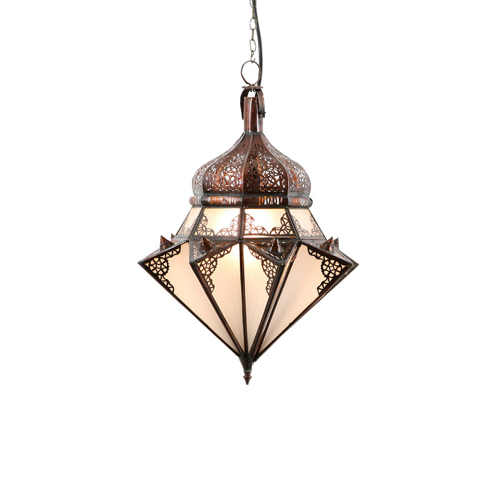 Suspension Jawhara blanc laiteux