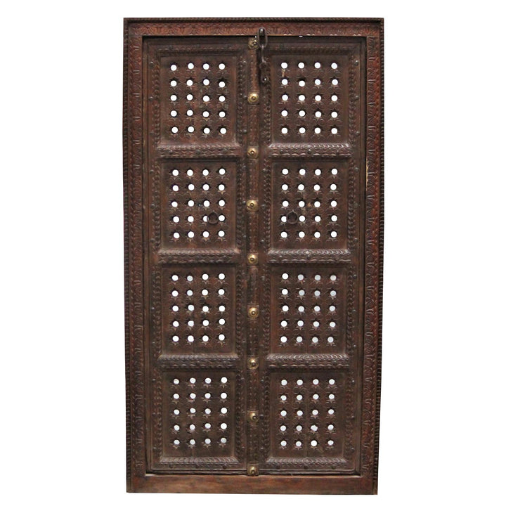 Porte indienne en bois Ajala