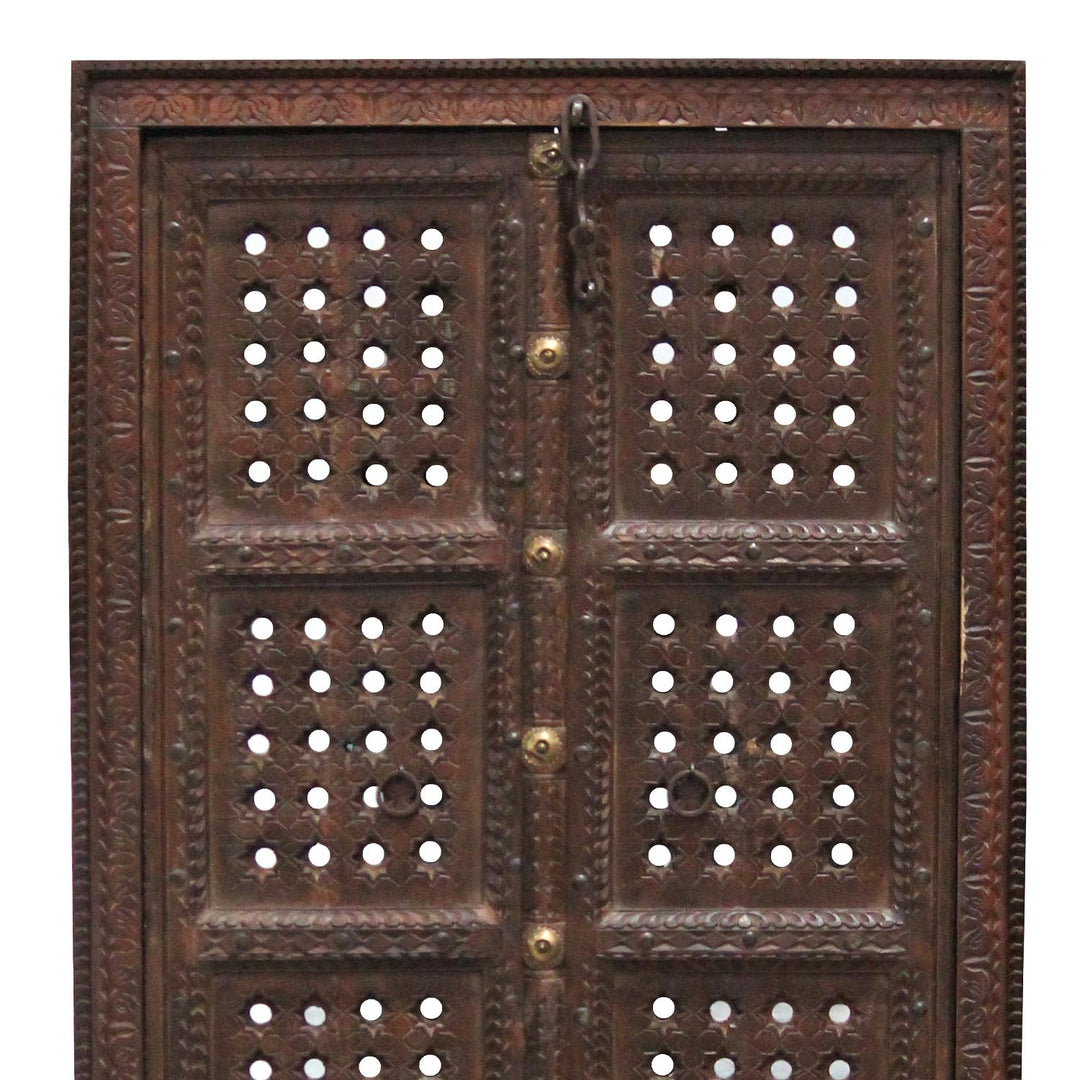 Porte indienne en bois Ajala