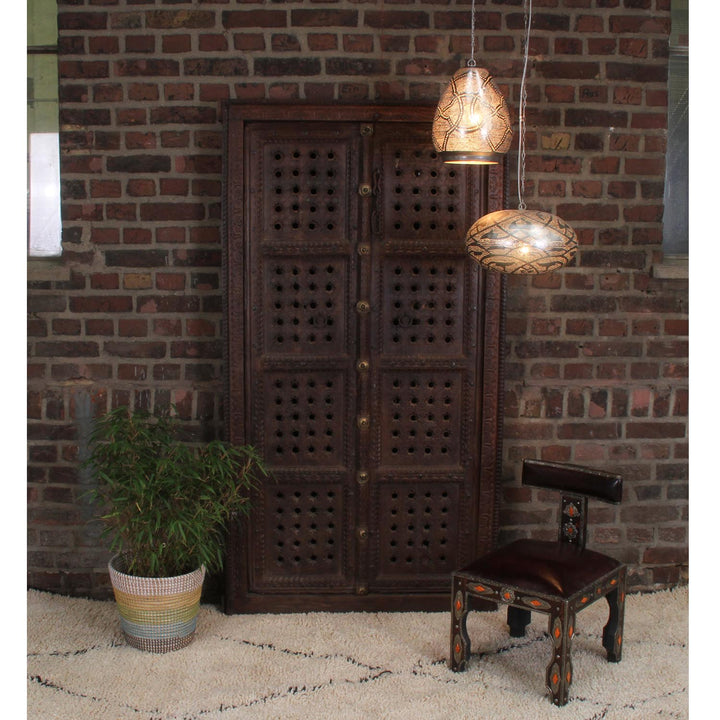 Porte indienne en bois Ajala