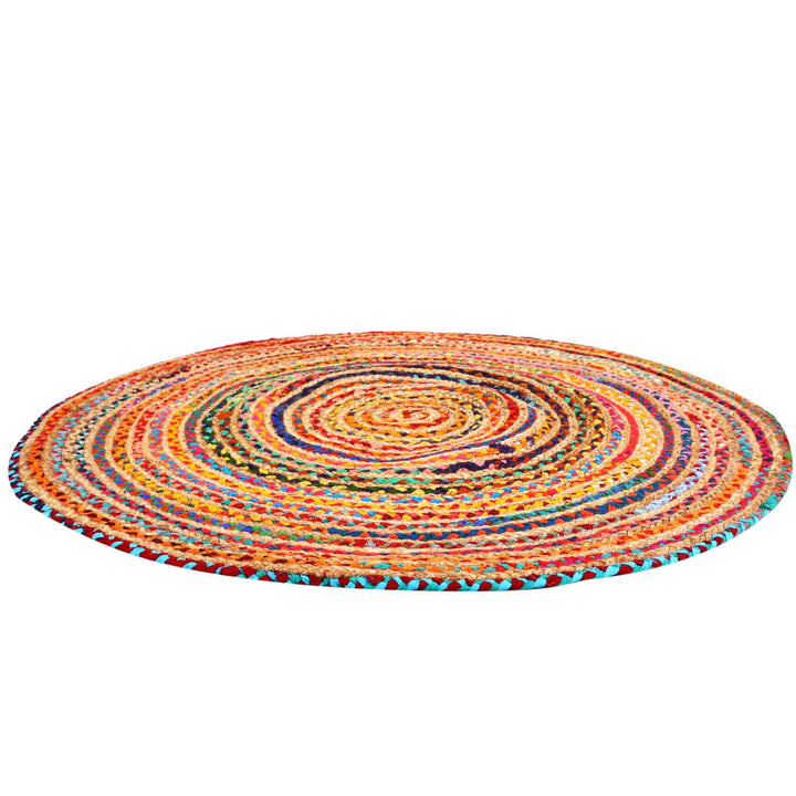 Tapis en jute Tamani multicolore