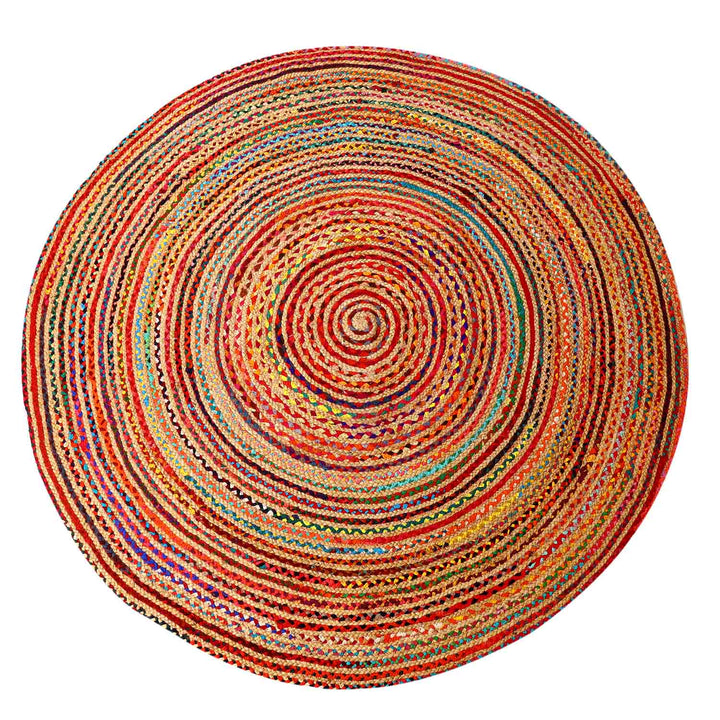 Tapis en jute Tamani multicolore