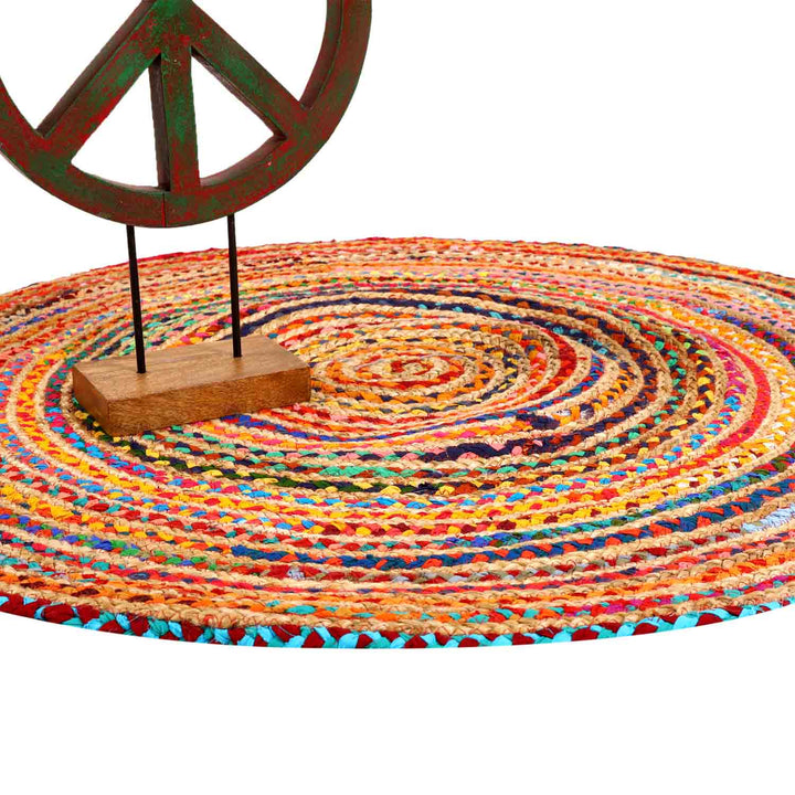 Tapis en jute Tamani multicolore