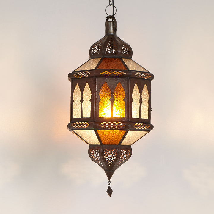 Lanterne trombia Biban jaune/blanc
