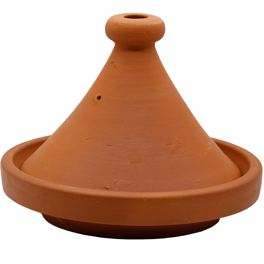 Tajine Pot du Maroc 25 cm, non émaillé et naturel en argile traditionnelle