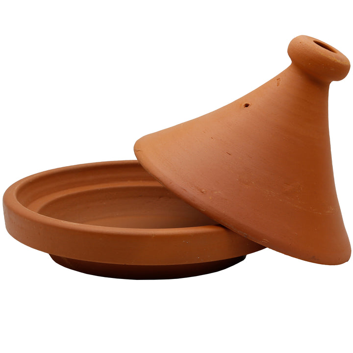 Tajine du Maroc 25 cm avec couvercle retiré, non émaillé et naturel