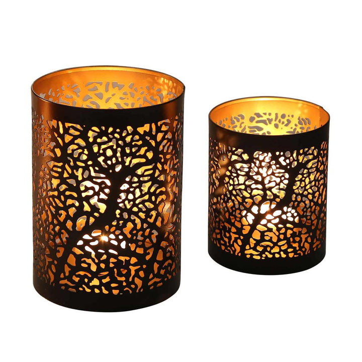 Lot de 2 photophores orientaux Ancona