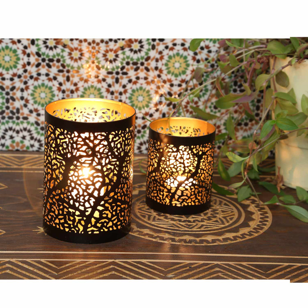Lot de 2 photophores orientaux Ancona