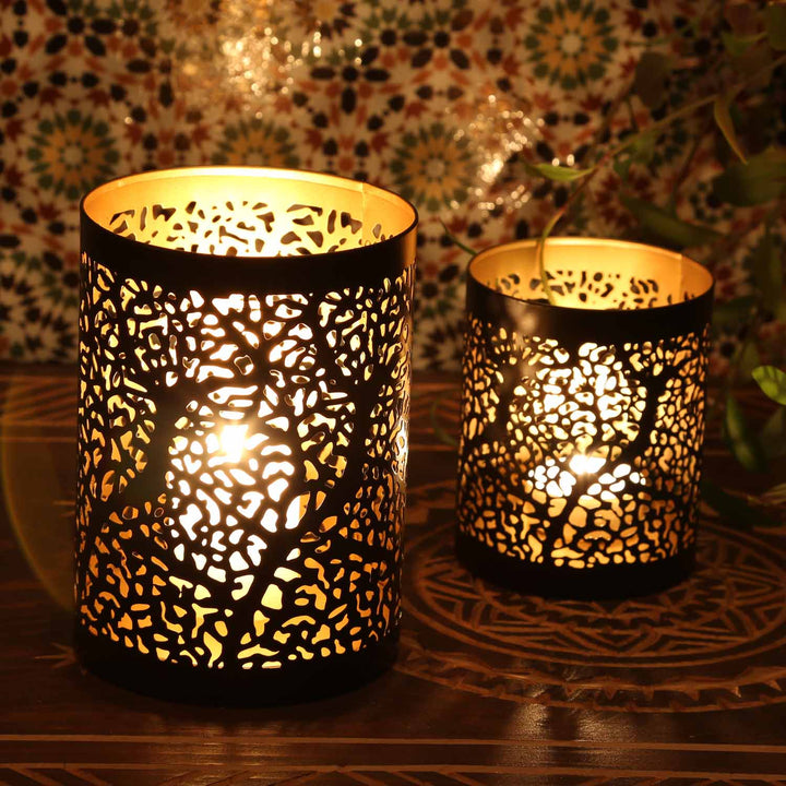 Lot de 2 photophores orientaux Ancona