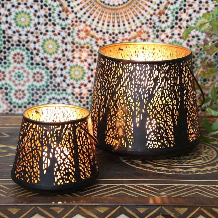 Lot de 2 photophores orientaux Como