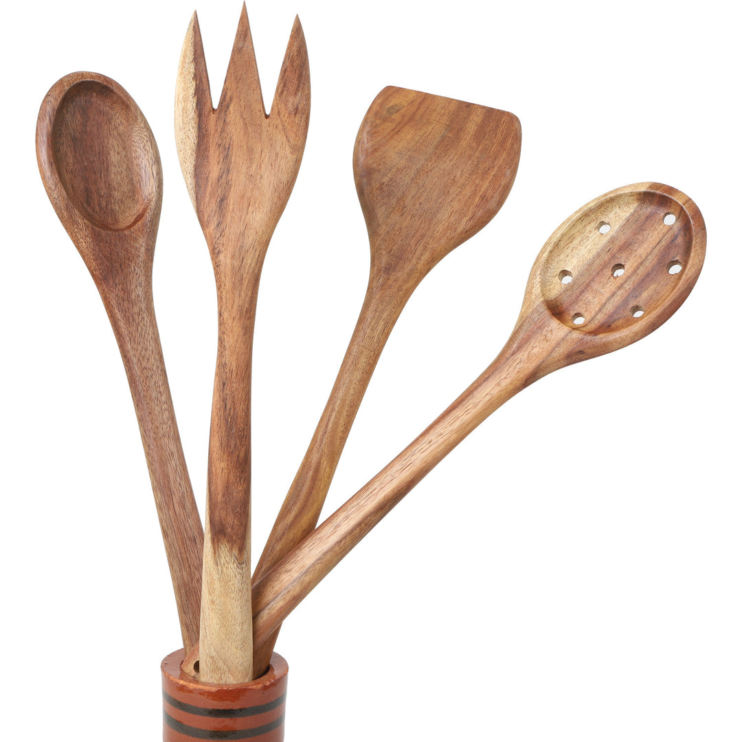 Set d'ustensiles de cuisine orientaux Kaya23, 4 pièces