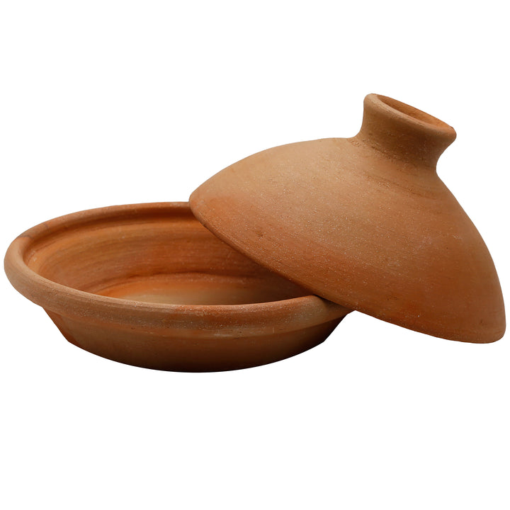 Tagine 25 cm en terre cuite et argile, non émaillée comme une cocotte marocaine 
