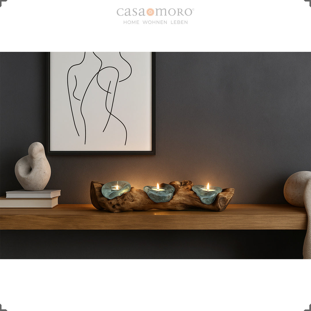 Lot de 3 bougeoirs - Décoration de table