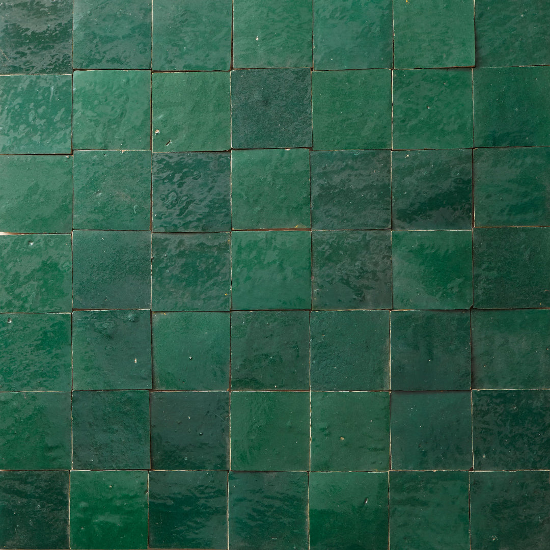 Carrelage cellulaire vert foncé