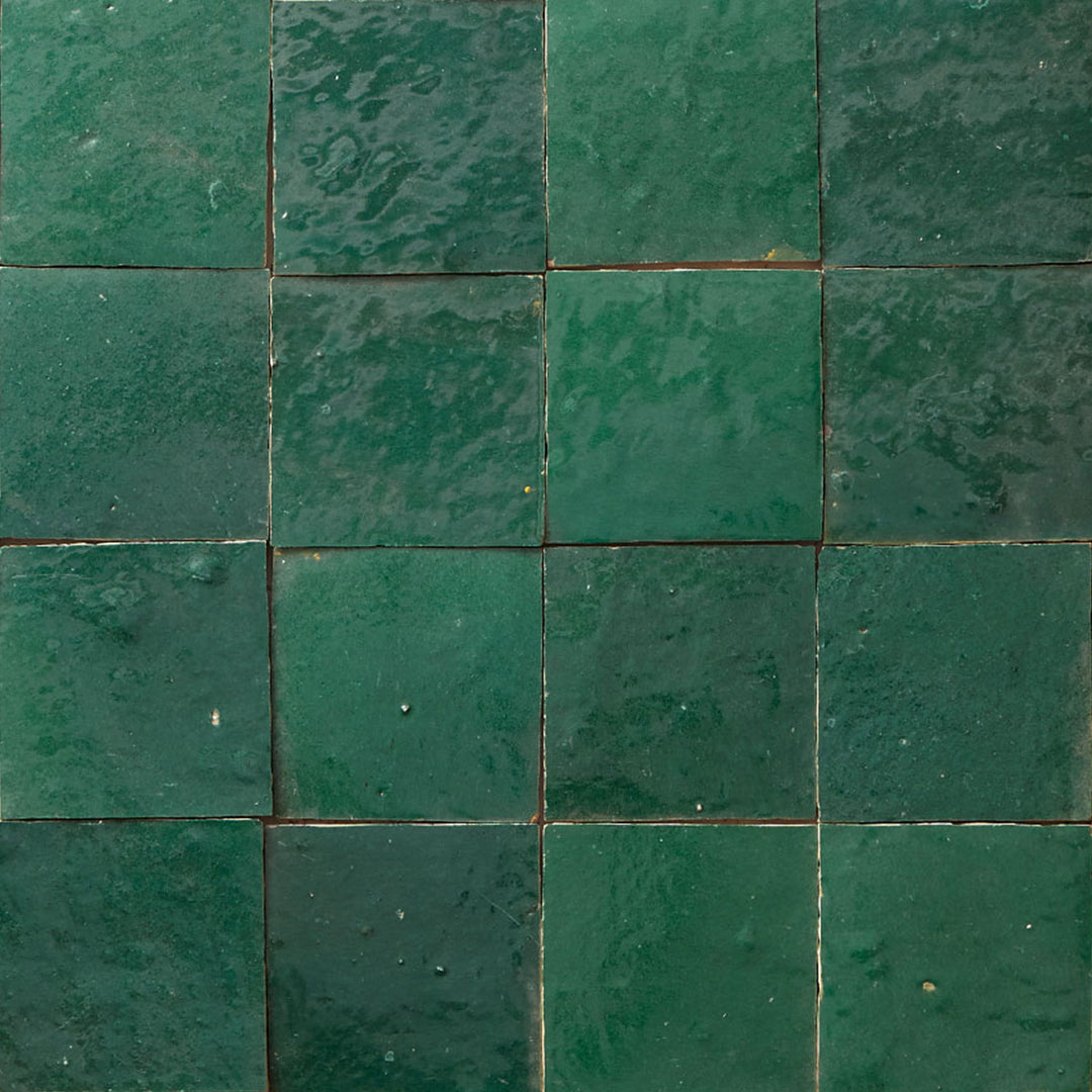Carrelage cellulaire vert foncé