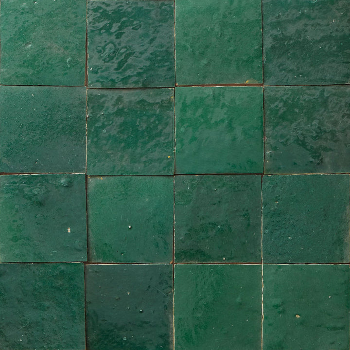 Carrelage cellulaire vert foncé