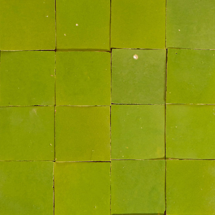 Carrelage Zellige vert olive